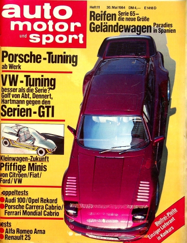 Deckblatt Auto Motor und Sport (11/1984)